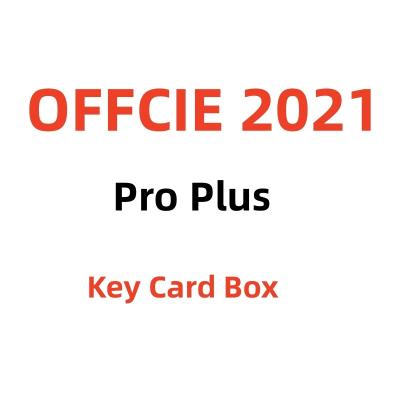 China Hot Sale Office 2021 Pro Card Box Online Activation Main Key Card 2021 With Box Warranty 6 Month Fast Ship Office 2021 PP Card Box for sale