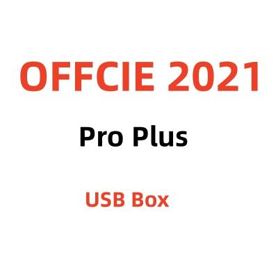 China office 2021 pro usb office 2021 professional online activation plus full package plus fast usb box ship office 2021 pp usb box for sale