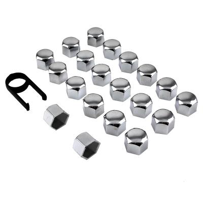 China 20PCS 17mm Chrome Car Wheel Lug Nuts Car Bolts Cover for sale