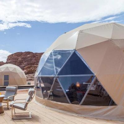 China Hot sale 6m diameter outdoor event glamping tent film cover geodesic dome luxury hotel tent for sale