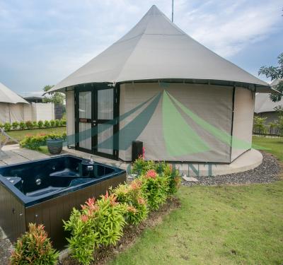 China Luxury Resort Outdoor Tent Hotel Glamping Event Tent Hotel Room Family Tent for sale