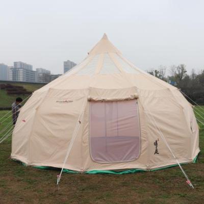 China New design luxury hotel tent waterproof mold proof 5m luxury resort bell tent for sale for sale