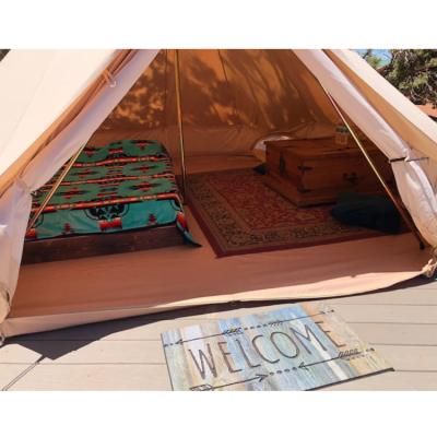 China Luxury hotel tent family design luxury hotel tent outdoor safari camping bell tent for holiday resort for sale