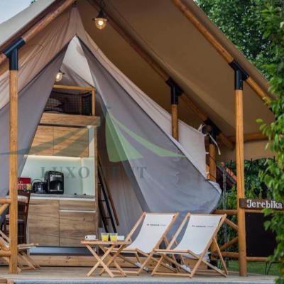 China Hot sale outdoor event glamping luxury film cover tent geodesic safari hotel tent for sale