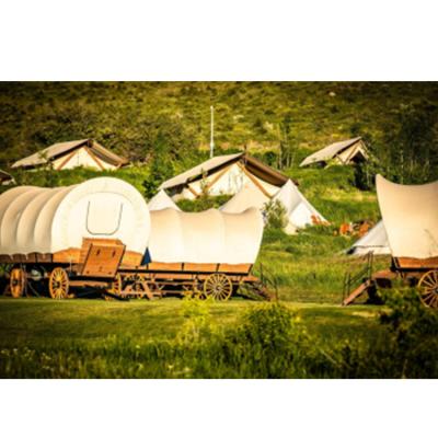 China Glamping Tent China Trolley Tent Teepee Yurt Tent Canvas Tents Glamping Luxury Camping for sale