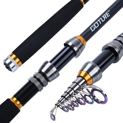 China Carbon New Fishing Rod 1.8M 2.1M 2.4M 2.7M 3.0M Carbon Fiber Telescopic Fishing Rods OEM 2022 for sale