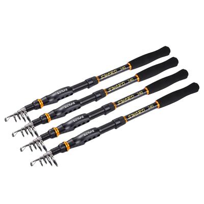 China Outdoor Portable Lightweight Fiber Carbon Goture Sea Fishing Telescopic Carbon Fishing Rod for sale