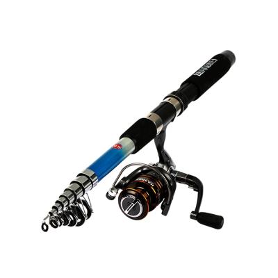 China High Quality Carbon Fiber Spinning Rod Super Light Ultralight Telescopic Multi Section Fishing Rod for sale