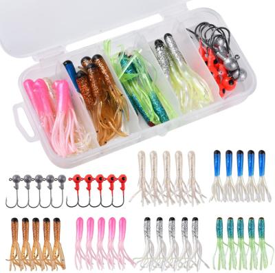 China Wholesale Hot Selling Combination Fishing Bait Lures Tackle Kit Fishing Bait Lead Bulk Fishing Tackle Combo Soft Set for sale