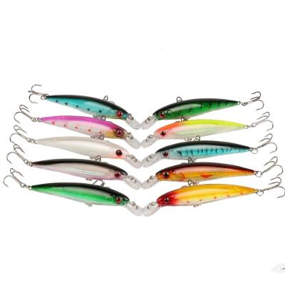 China New Advance Body Fancy Print Fishing Jigs Multiple Colors Plastic Saltwater Minnow Fishing Lure Hard for sale