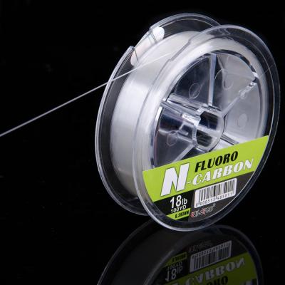 China OEM Good Quality 100m Monofilament Fluorocarbon 100% Fast Sinking Fishing Line for sale