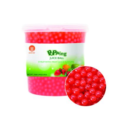 China 2022 Flavored Beverage New Product Taiwan Bubble Tea Kit Cherry Popping Boba for sale