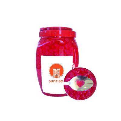 China Wholesale Bubble Tea Taiwan Strawberry Konjac Heart Shape Instant Konjac Jelly Bubble for sale