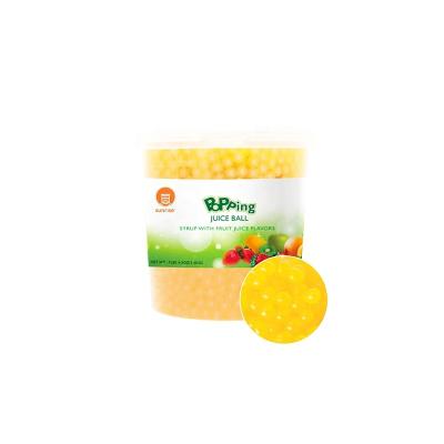 China Bubble tea mango jumping boba jumping boba ball 3.2kg puff ball fruit flavor material for sale