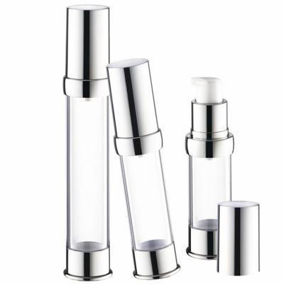 China Cosmetic Liquid Foundation Pump , Refillable Airless Lotion Pump Without Straw for sale