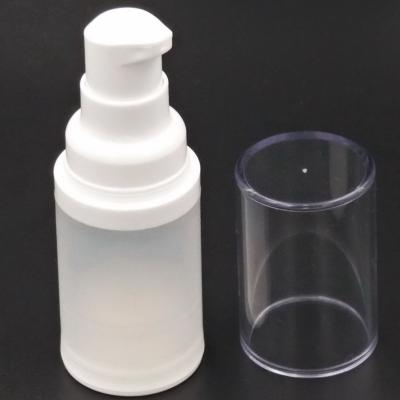 China Thick Frosted Airless Pump Dispenser , 15ml / 20ml Vacuum Lotion Bottle for sale