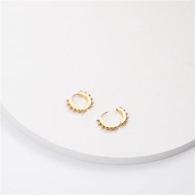 China Wholesale 2022 Trendy Jewelry PVD 18K Gold Plated Pearl Circle Earring Fashion Jewelry for sale