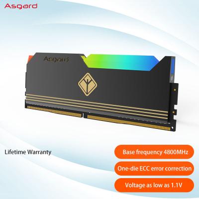 China Asgard Desktop Global Starting Kit 32GB (16Gx2) DDR5 RAM RGB 4800MHz 1.1V Intel 600 Series Supports DDR5 Motherboard Use ARGB Editable for sale