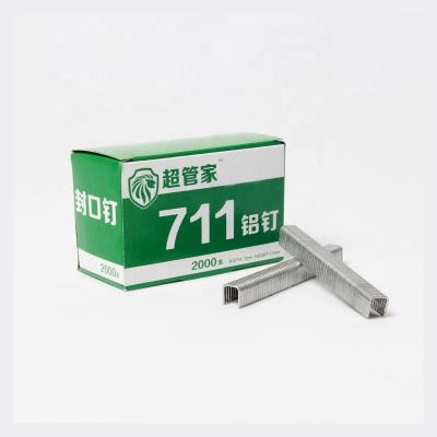 China U type 711 aluminum staples for packing and sealing machine Widely used in Supermarkets for sale