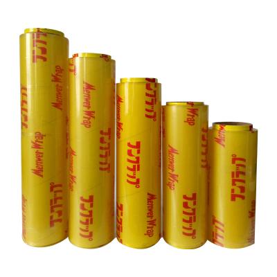 China Yixin fresh warp pvc cling film jumbo roll stretch film casting pvc film à venda