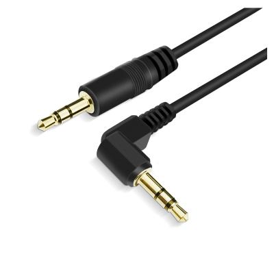 China Speaker gold-plated straight-to-bend cable 3.5mm stereo audio earphone connector for sale