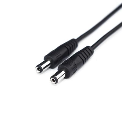 China 12V Telecommunication Adapter Cable Male To Male Power Cord DC5.5x2.1mm Extension Cable for sale