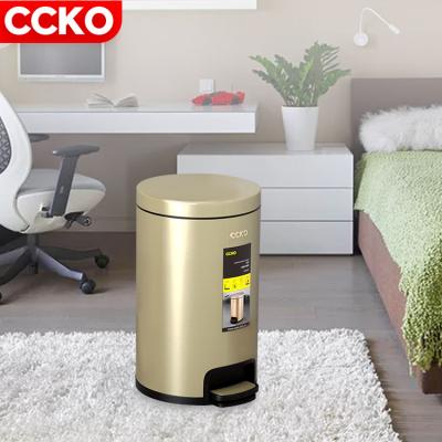 China Nordic Viable Restaurant Public Bathroom Kitchen Kitchen Stainless Steel Waste Bin Pedal Bin Pedal Trash Can Waste Container for sale