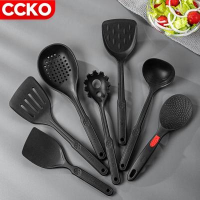 China New Viable Kitchen Soup Pocket Skimmer Rice Scoop Cozinha Cooking Silicone Baking Nylon Spatula Set Kitchen Utensils Kitchen Instruments for sale