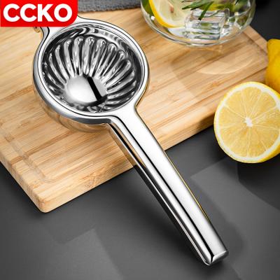 China Hot Selling Metal Household Kitchen Hand Squeezer Commercial Portable Manual Fruit Squeezer Stainless Steel Orange Lemon Squeezer for sale