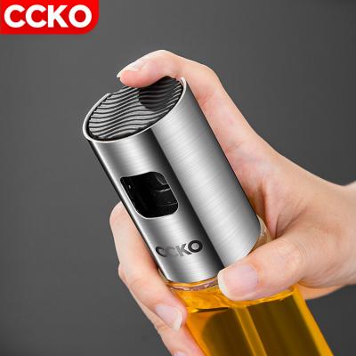 China High Quality 100ml 200ml Freshness Preservation Seasoning Portable Glass Vinegar Oil Spray Bottles Press Frying Oil Dispenser Kitchen Gadgets Tools for sale