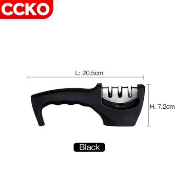 China CCKO CK9836 Multi-Function Handheld Knife Sharpener 3 Stage Viable Hand Held Manual Kitchen Knife Sharpener for sale