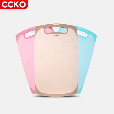 China CCKO CK9854 plastic cutting boards kitchen ware sustainable wheat straw fruit chopping board convenient to store non-mold fruit cutting board for sale