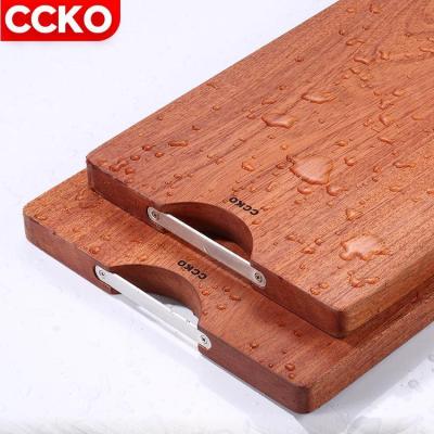 China Wooden Kitchen Stainless Steel Single Viable Cutting Board Ebony Cutting Board Not Easy Handle Up Crumbs for sale