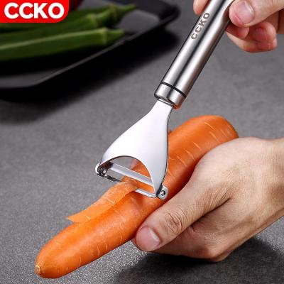 China CCKO CK9504 Stainless Steel Skin Potato Peeler Kitchen Peeler Stainless Steel Viable Vegetable Fruit Vegetable Daily Peeler for sale