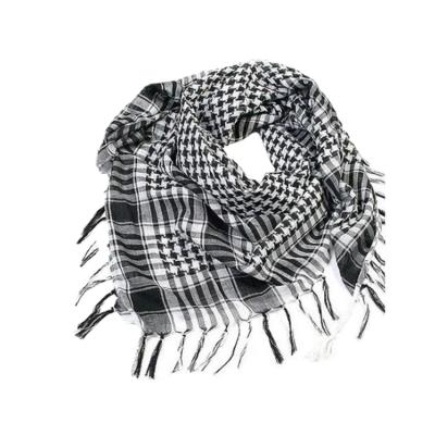 China Polyester military shemagh arabic tactical keffiyeh wrap 38*38 inch islamic men's scarf for sale