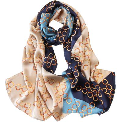 China New Design 100%silk Luxury Square Ladies Scarves Silk Scarf For Women for sale