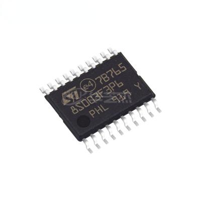 China STM8S003F3P6TR STM8 Series Microcontroller IC 16MHz 8-bit 8KB (8K X 8) 20-TSSOP FLASH 1K X 8 for sale