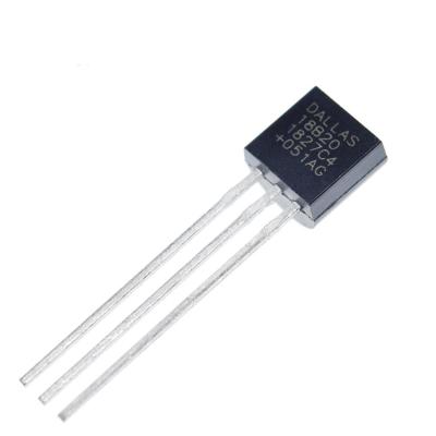 China Standard Sensor Chip DS18B20 TO-92 Chip Temperature Sensor Electronic Integrated Circuit DS18B20 for sale