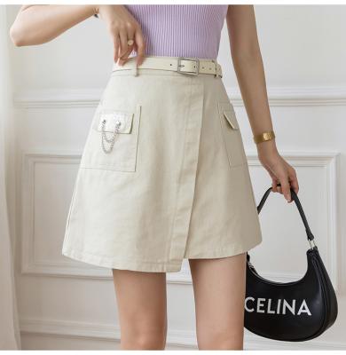 China 2021 new fashion summer skirt waist bag lady anti-static short skirts line a-line high slim female irregular hip for sale