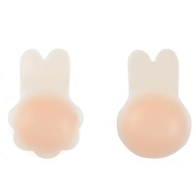 China Every day new rabbit ear pull breast paste silicone can be cut length breast paste highlight collect invisible bra underwear women for sale