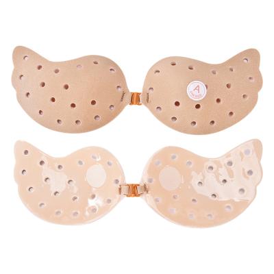 China Every Day Big Small Summer Bra Strap Invisible Chest Silicone Bra Thin Wedding Underwear Gather Breathable Breast Paste for sale