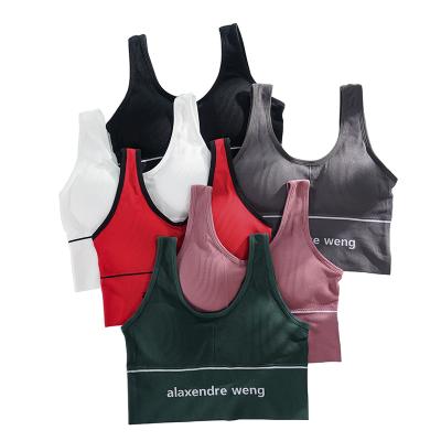 China Breathable Hot Selling Niche Trend Hot Selling Girl Beauty Back Camisole With Chest Pad Wireless Wrap Seamless Lift Up Bra Tube Top Vest for sale