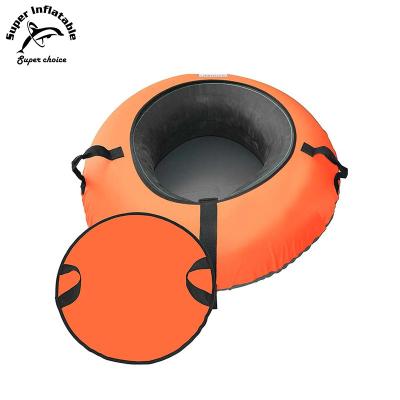 China Super Slick Bottom Round Towable Winter Inflatable Snow Tubing Equipment For Adults for sale