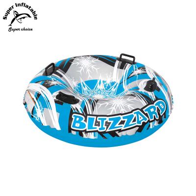 China Inflatable Snow Sled Snow Sports Wholesale 1 Set Rider Round PVC Inflatable Snow Tube Sled For Sale for sale