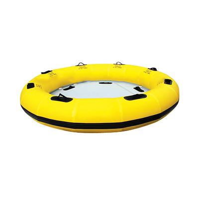 China Heavy Duty PVC Custom 4-6 Person Inflatable Water Park Ride Wave Surf Round Tube for sale