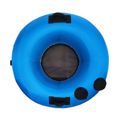 China New Durable Heavy Duty Single Inflatable River Tube With Nylon Cover for sale