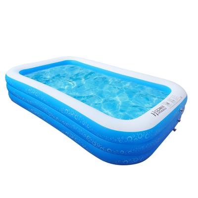 China High Quality Durable Hot Selling Rectangular Inflatable Adult Swimming Pool PVC Family Large Swimming Pool For Kids for sale