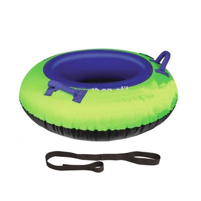 China Eco-Friendly+Durable SALE PVC Towable Inflatable Snow Ski Tube Sled Hard Bottom READY IN STOCK for sale