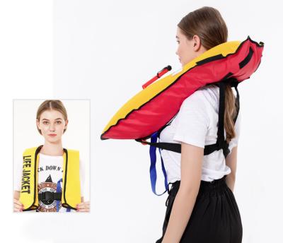 China Water Sports Inflatable Life Jacket Life Vest 33g CO2 For Adult for sale