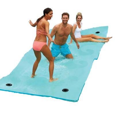 China Durable Custom XPE Beach Wave Party Swimming Water EVA Foam Float Mats Pad for sale